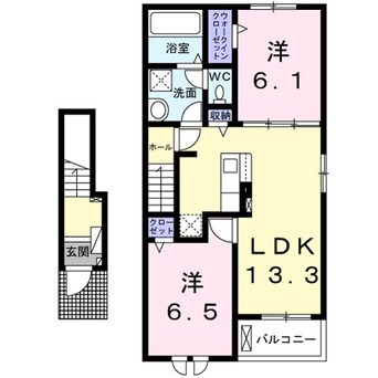 間取図 咲くら屋II