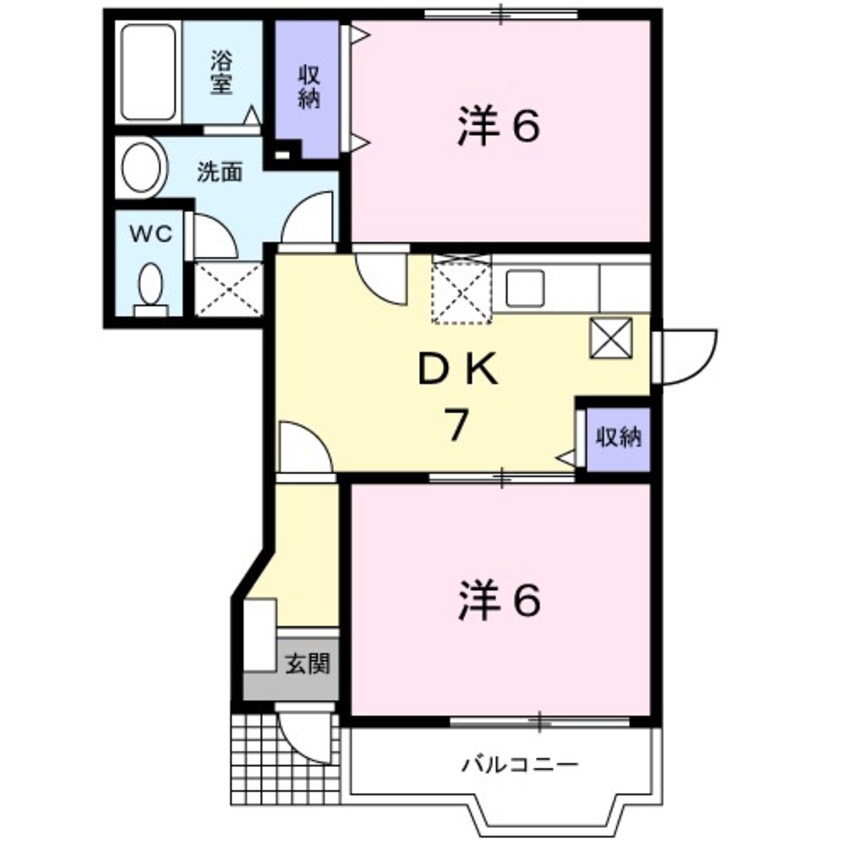 間取図 ベルフラワーＦ