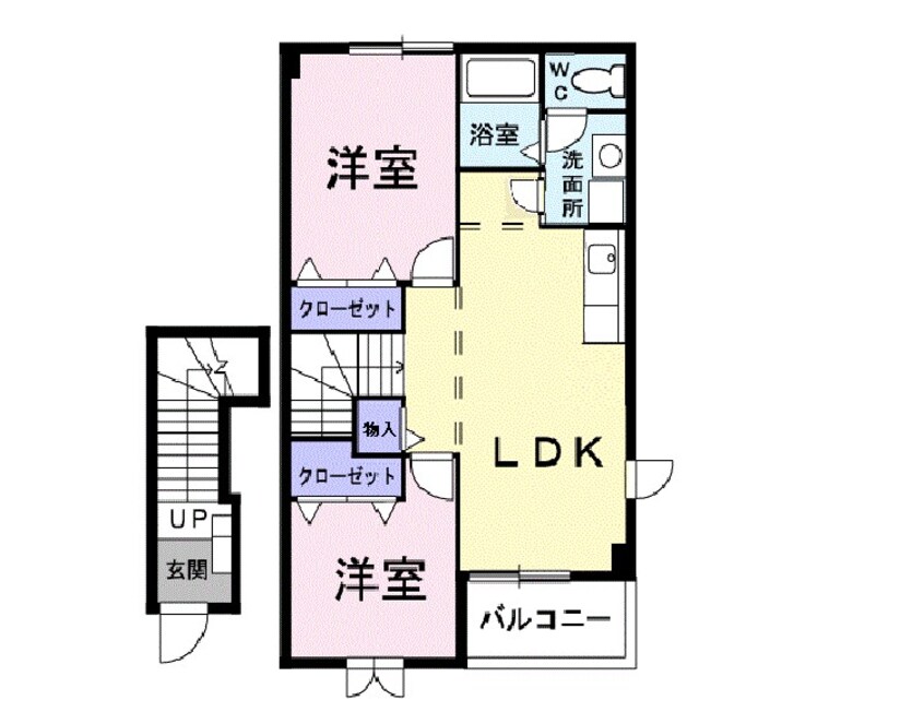 間取図 アヴェニューフォンテーヌ　Ｃ