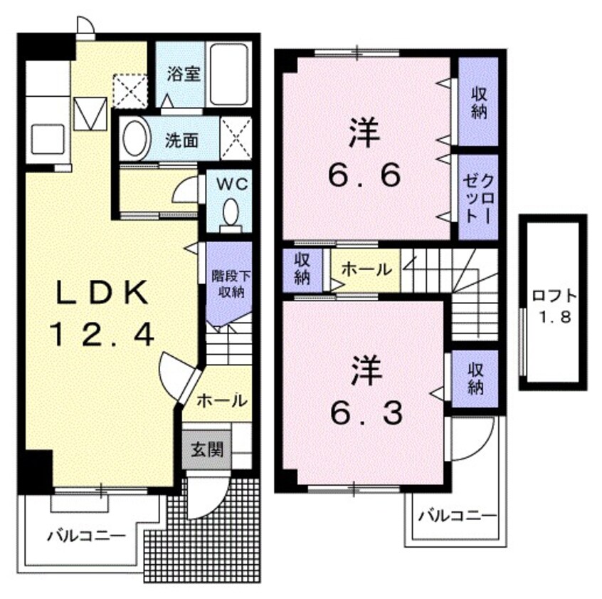 間取図 カリーノＤ