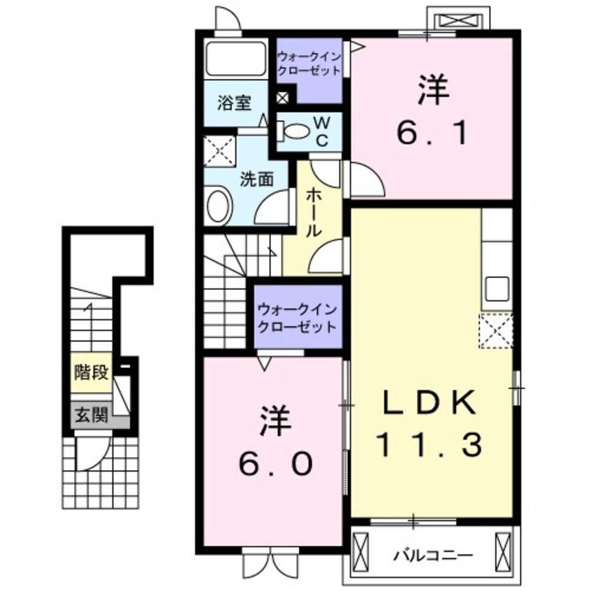 間取図 マーヴェラス・ヴィラＢ