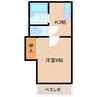 コーワパレス神立 1Kの間取り