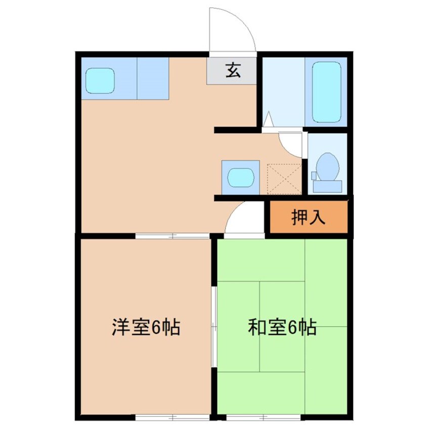 間取図 ハイツ広葉杉