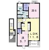 ブリッサ中高津 2LDKの間取り