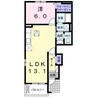 ドルチェカーサIII 1LDKの間取り