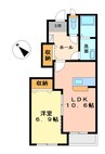 セレシェイラ 1LDKの間取り