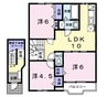 霞台ハイツＢ 3LDKの間取り