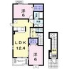 ソラーレ　カーサ 2LDKの間取り