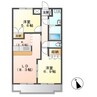 KASUMIヒルズ 2LDKの間取り