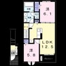 グラン・アルカディアIII 2LDKの間取り