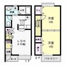 ｇｒａｃｉａ　弐番館 2LDKの間取り
