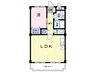 プレスタンス 1LDKの間取り