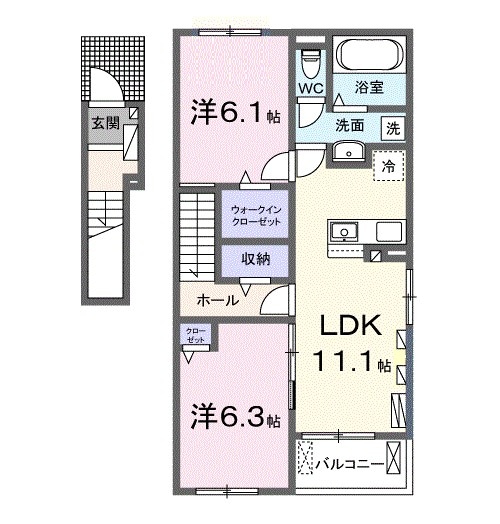 間取り図 ウエスト　Ａ