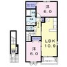 高瀬川ハイツ　III 2LDKの間取り