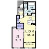 メゾン・ド・シュシュＢ 1LDKの間取り