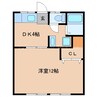 高橋コーポ 1DKの間取り