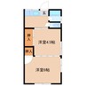 マロンフラットA 2Kの間取り