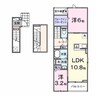 ヒカルサ土浦神立イーストII 2LDKの間取り