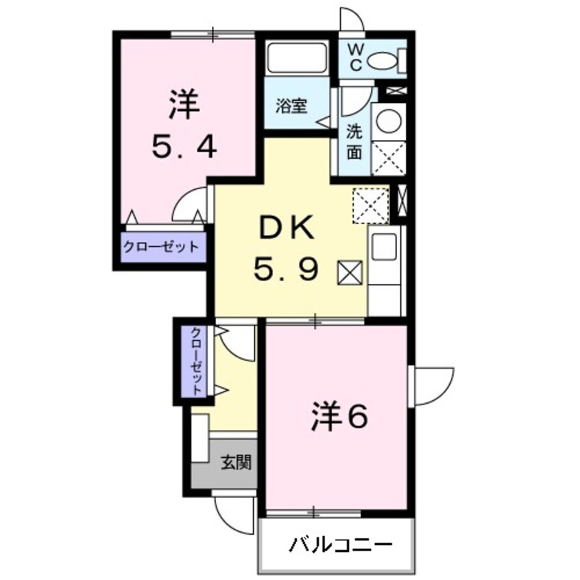 間取図 コモドカーサ旭台　Ｏ