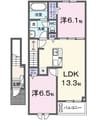 モリエ 2LDKの間取り