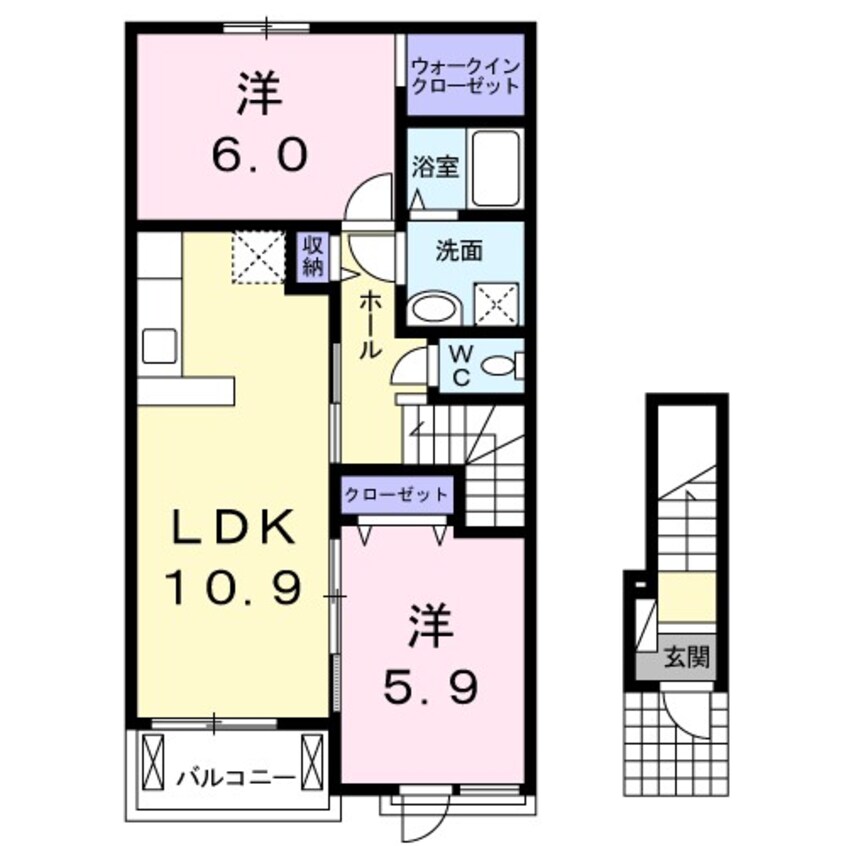 間取図 エクセレント真鍋