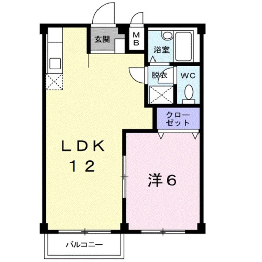 間取図 ピースフルさわＢ