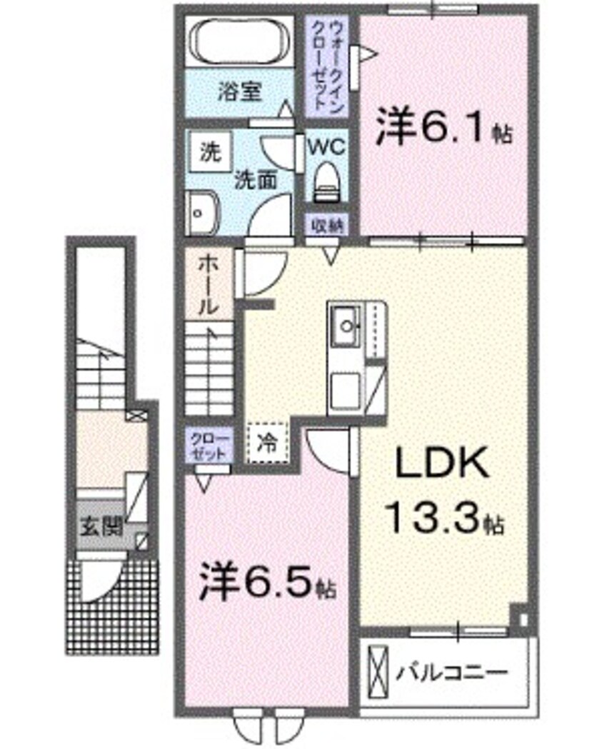 間取図 ココフルール