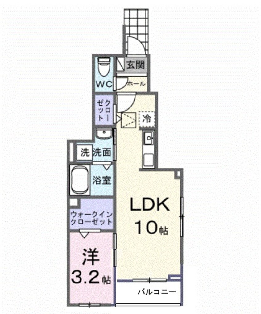 間取図 ヒカルサ土浦神立イーストII