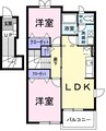 クレストール　カーサ 2LDKの間取り