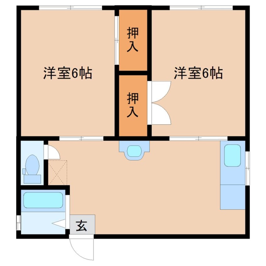 間取図 サンハイツ下り松