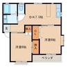 キャッスルハイム　Ａ 2DKの間取り