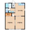 大東ハイツ　11号棟 2DKの間取り