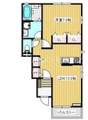 ソレイユ・高野の間取図
