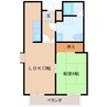 コーポNS 1LDKの間取り