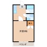 ボヌール春日 1Kの間取り