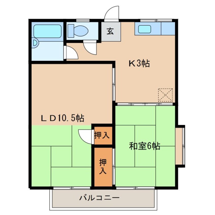 間取図 マルワレジデンス石下第二　Ｃ