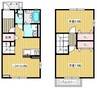 リレア学園南 2LDKの間取り