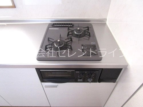 グリル付き2口コンロ パークハウス　A・B棟