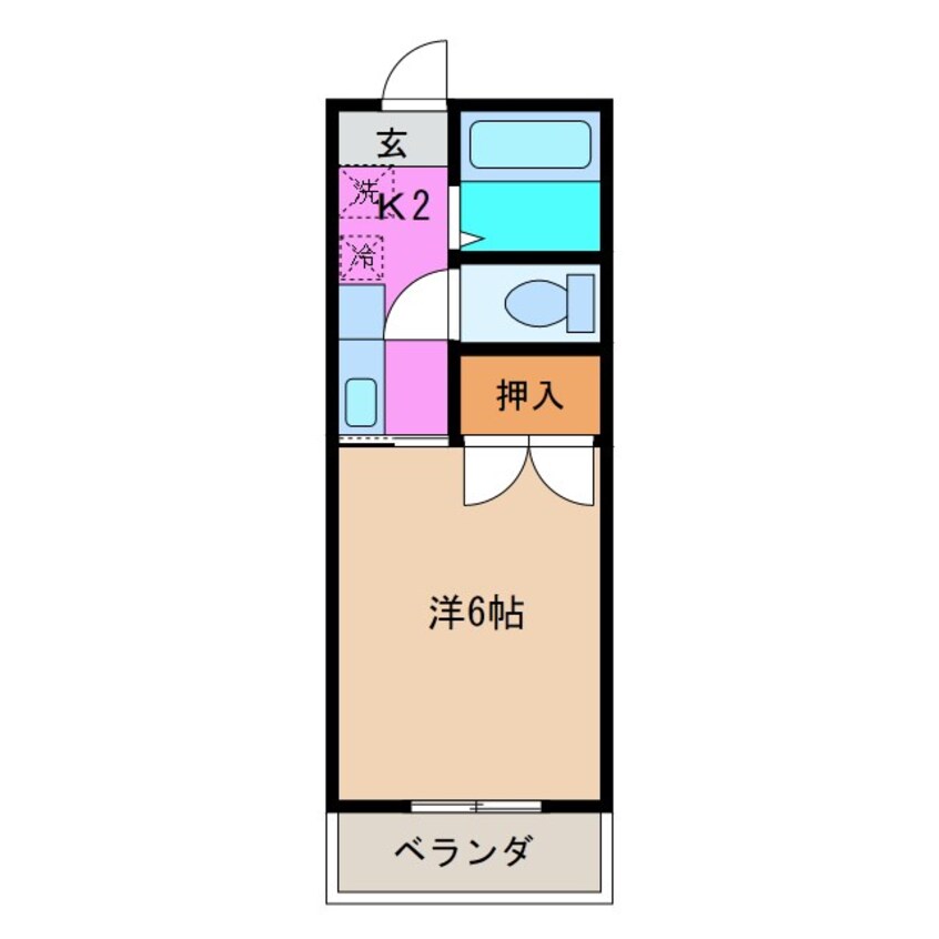 間取図 コーポサンビレッジ