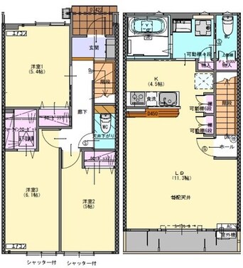 間取図 サクセスK