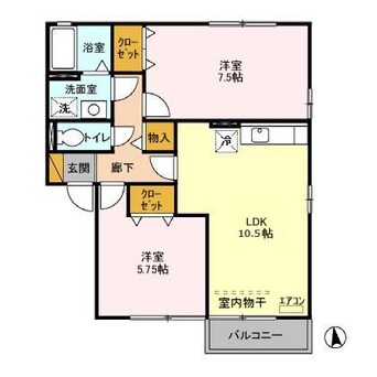 間取図 コージィコート