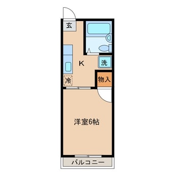 間取図 【家電付】コーポサクラ
