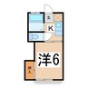 【家電付】大島コーポ 1Kの間取り