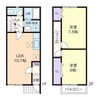 QUALL 2LDKの間取り