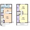 カーサ ベルデ 2LDKの間取り