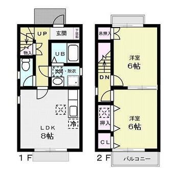 間取図 Ｓ・Ｋ・Ｋ桜川ハイツ　伍番館