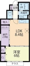Satis（サティス） 1LDKの間取り