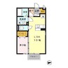 ルミエール東光台 A 1LDKの間取り