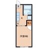 【家電付き】コーポサクラ 1Kの間取り