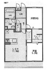 Royal Jist GRANDE 2LDKの間取り